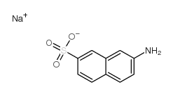 7-氨基-2-萘磺酸钠盐结构式