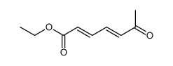 6-oxo-hepta-2t,4t-dienoic acid ethyl ester Structure