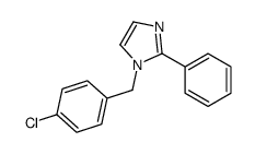 1-[(4-chlorophenyl)methyl]-2-phenylimidazole Structure
