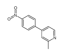 2-methyl-4-(4-nitrophenyl)pyridine Structure