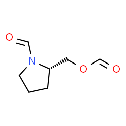 1-Pyrrolidinecarboxaldehyde, 2-[(formyloxy)methyl]-, (S)- (9CI) Structure