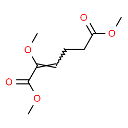 2-Methoxy-2-hexenedioic acid dimethyl ester结构式