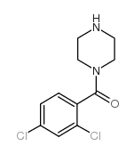 (2,4-二氯苯基)-哌嗪-1-甲酮结构式