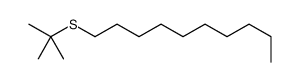 1-tert-butylsulfanyldecane结构式