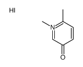 1,6-dimethylpyridin-1-ium-3-ol,iodide Structure