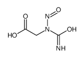 2-[carbamoyl(nitroso)amino]acetic acid Structure