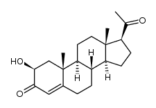 2beta-Hydroxyprogesterone结构式