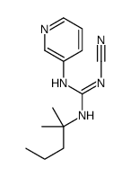 1-cyano-2-(2-methylpentan-2-yl)-3-pyridin-3-ylguanidine Structure