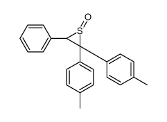2,2-bis(4-methylphenyl)-3-phenylthiirane 1-oxide结构式