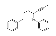 7-phenylhept-2-yn-4-ylselanylbenzene Structure