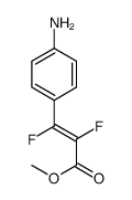 methyl 3-(4-aminophenyl)-2,3-difluoroprop-2-enoate结构式