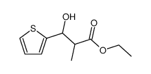 3-hydroxy-2-methyl-3-[2]thienyl-propionic acid ethyl ester Structure