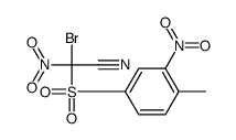 2-bromo-2-(4-methyl-3-nitrophenyl)sulfonyl-2-nitroacetonitrile结构式