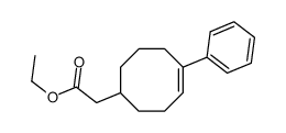 ethyl 2-(5-phenylcyclooct-4-en-1-yl)acetate结构式