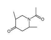 (2S,5S)-1-acetyl-2,5-dimethylpiperidin-4-one结构式