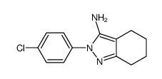 2-(4-chlorophenyl)-4,5,6,7-tetrahydroindazol-3-amine结构式