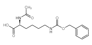 N-乙酰基-N'-Cbz-L-赖氨酸结构式