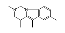 2,4,5,7-tetramethyl-3,4-dihydro-1H-pyrimido[1,6-a]indole结构式