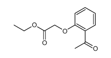 2-(2-乙酰苯氧基)乙酸乙酯结构式