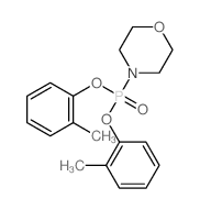 Phosphonic acid,4-morpholinyl-, bis(2-methylphenyl) ester (9CI) structure