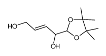 1-(4,4,5,5-tetramethyl-1,3-dioxolan-2-yl)but-2-ene-1,4-diol Structure