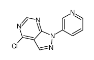 4-氯-1-(3-吡啶)-1H-吡唑并[3,4-d]嘧啶结构式