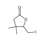 5-iodo-4-hydroxy-3,3-dimethylpentanoic acid lactone Structure