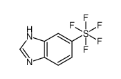 5-(Pentafluorothio)-1H-benzimidazole, 5-(Pentafluorosulphanyl)-1H-benzimidazole结构式