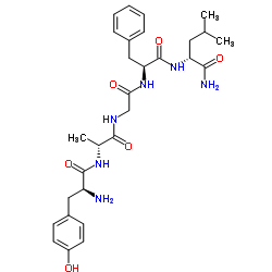 (D-Ala2,D-Leu5)-Enkephalin amide Structure