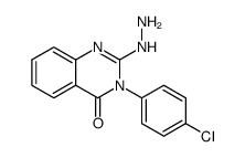 3-(4-chlorophenyl)-2-hydrazinylquinazolin-4-one Structure