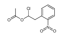 1-acetoxy-1-chloro-2-(2-nitrophenyl)ethane Structure