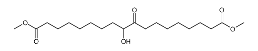 dimethyl 9-hydroxy-10-oxooctadecanedioate结构式