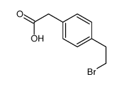 2-[4-(2-bromoethyl)phenyl]acetic acid Structure