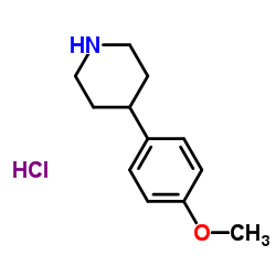 4-(4-Methoxyphenyl)piperidine hydrochloride Structure