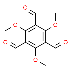 2,4,6-Trimethoxy-1,3,5-benzenetricarbaldehyde Structure