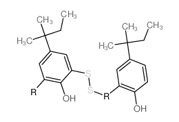 4-(1,1-二甲基丙基)苯酚与二氯化二硫的聚合物结构式