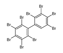 1,2,3,4,5-pentabromo-6-(2,3,4,5-tetrabromophenyl)benzene结构式