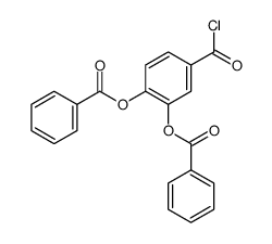 3,4-Dibenzoyloxybenzoylchlorid结构式