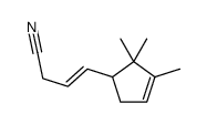 4-(2,2,3-Trimethyl-3-cyclopenten-1-yl)-3-butenenitrile结构式