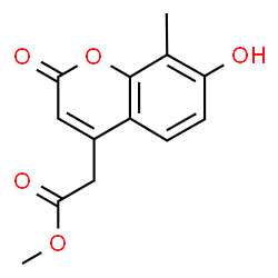 Methyl (7-hydroxy-8-methyl-2-oxo-2H-chromen-4-yl)-acetate Structure