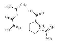 L-精氨酸-α-酮异己酸盐结构式