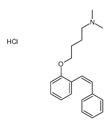 N,N-dimethyl-4-[2-[(E)-2-phenylethenyl]phenoxy]butan-1-amine,hydrochloride Structure