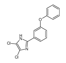 4,5-dichloro-2-(3-phenoxyphenyl)-1H-imidazole结构式