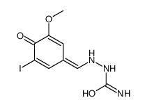 4-Hydroxy-5-iodo-3-methoxybenzaldehyde semicarbazone结构式