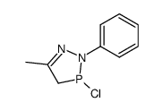 3-chloro-5-methyl-2-phenyl-1,2,3-diazaphosphol-1-ene结构式