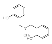 2-[[(2-hydroxyphenyl)methyl-methyl-amino]methyl]phenol Structure