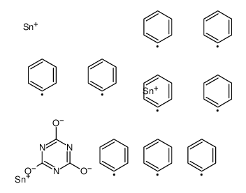 1,3,5-tris(triphenylstannyl)-1,3,5-triazinane-2,4,6-trione结构式