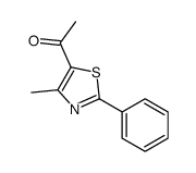 1-(4-甲基-2-苯基-1,3-噻唑-5-基)-1-乙酮结构式