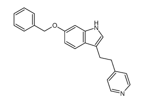 6-(benzyloxy)-3-(2-(pyridin-4-yl)ethyl)-1H-indole结构式