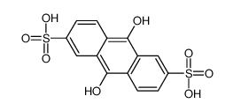 9,10-dihydroxyanthracene-2,6-disulfonic acid结构式